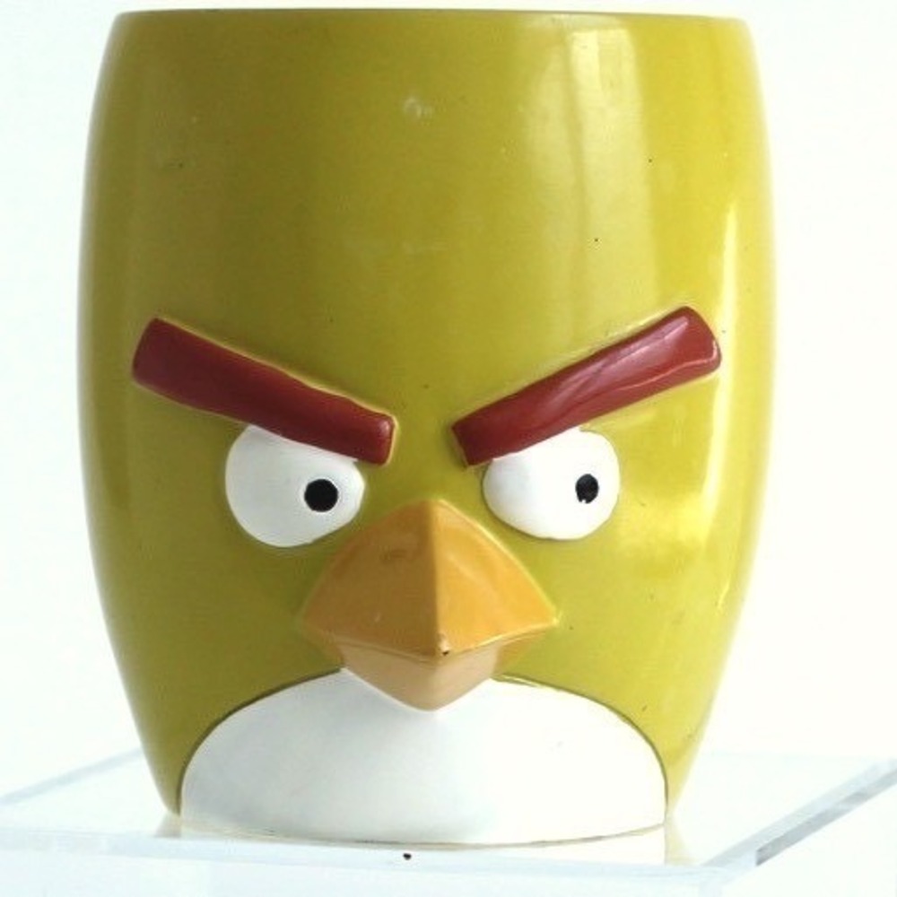 Angry Birds Chuck Yellow Bird Toothbrush Holder Cup 2012 Rovio Limited Edition